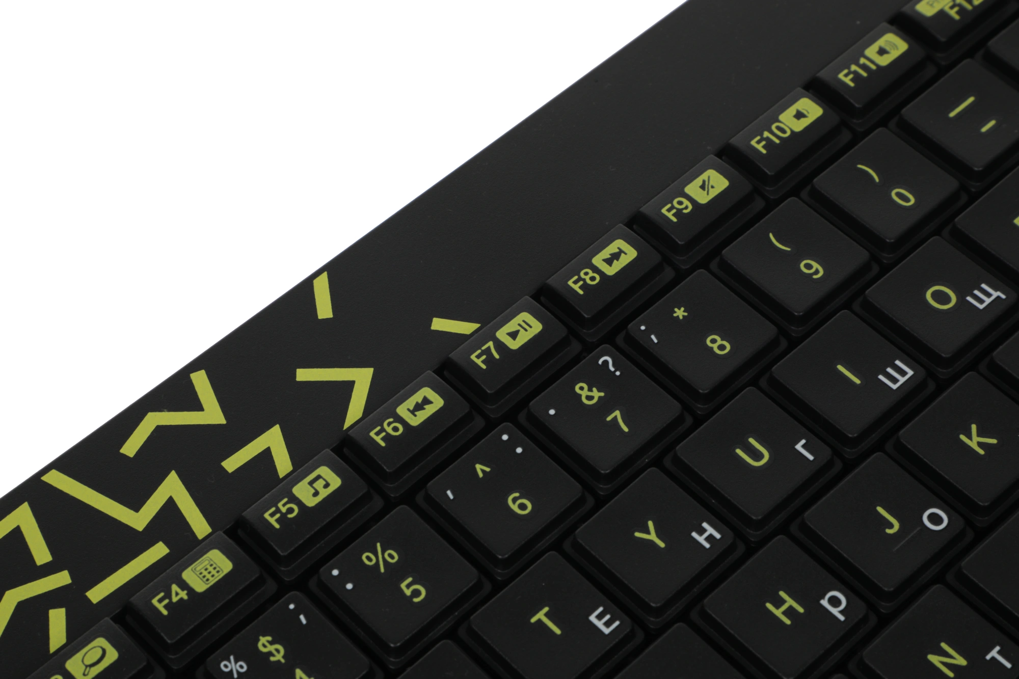 Клавиатура + мышь Logitech MK240 клав:черный/желтый мышь:черный/желтый USB беспроводная slim Multimedia (920-008198)