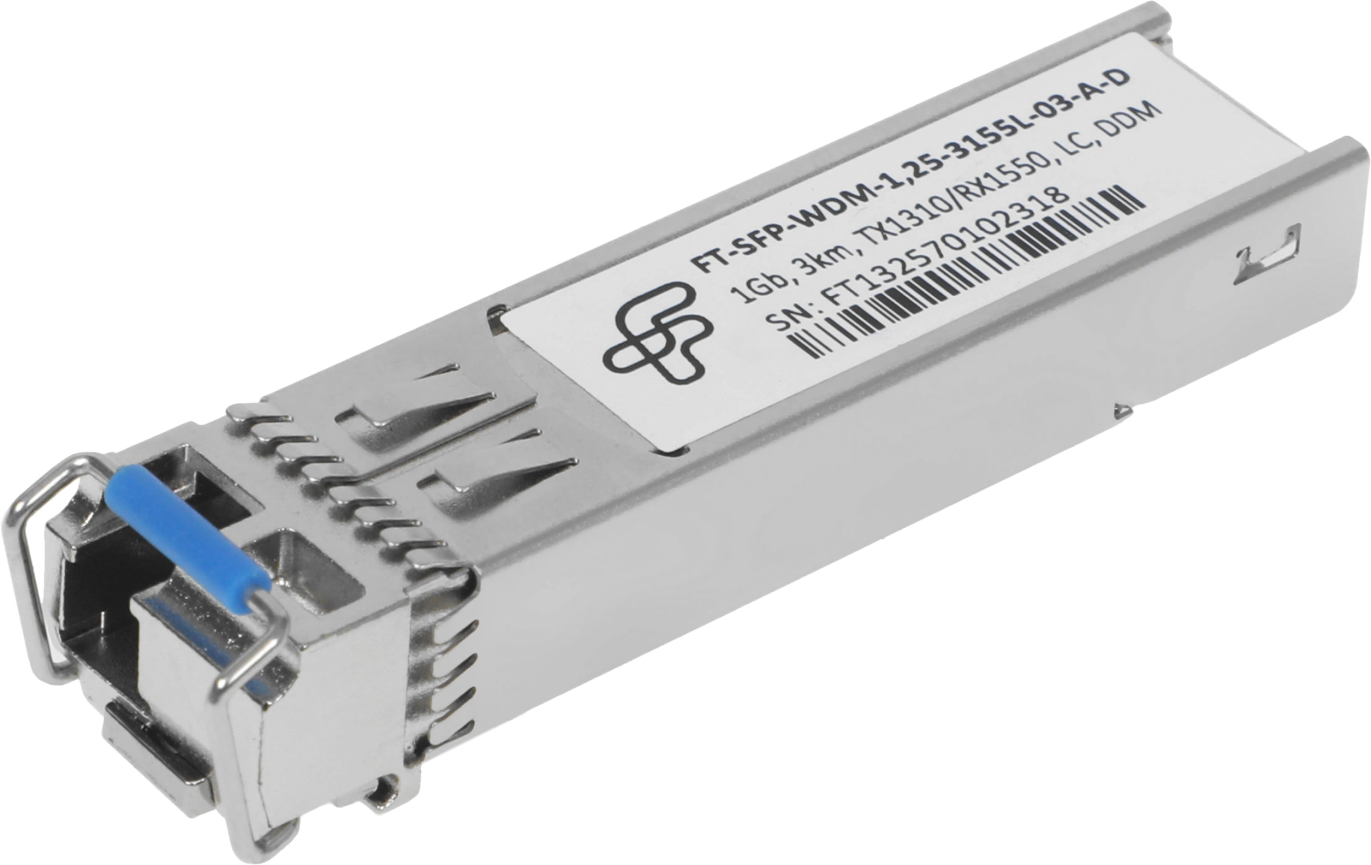 Трансивер Future Technologies FT-SFP-WDM-1,25-3155L-03-A-D SFP WDM SM Tx:1310нм Rx:1550нм до 3км