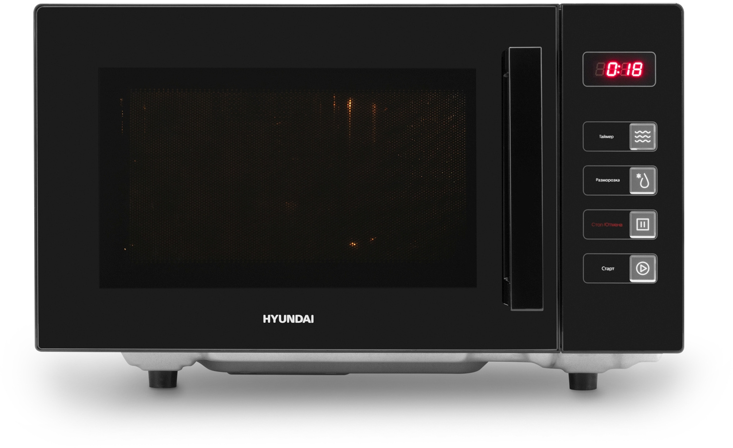 Микроволновая Печь Hyundai HYM-D3008 23л. 800Вт черный