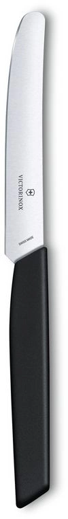 Нож кухонный Victorinox Swiss Modern (6.9003.11) стальной столовый лезв.110мм прямая заточка черный