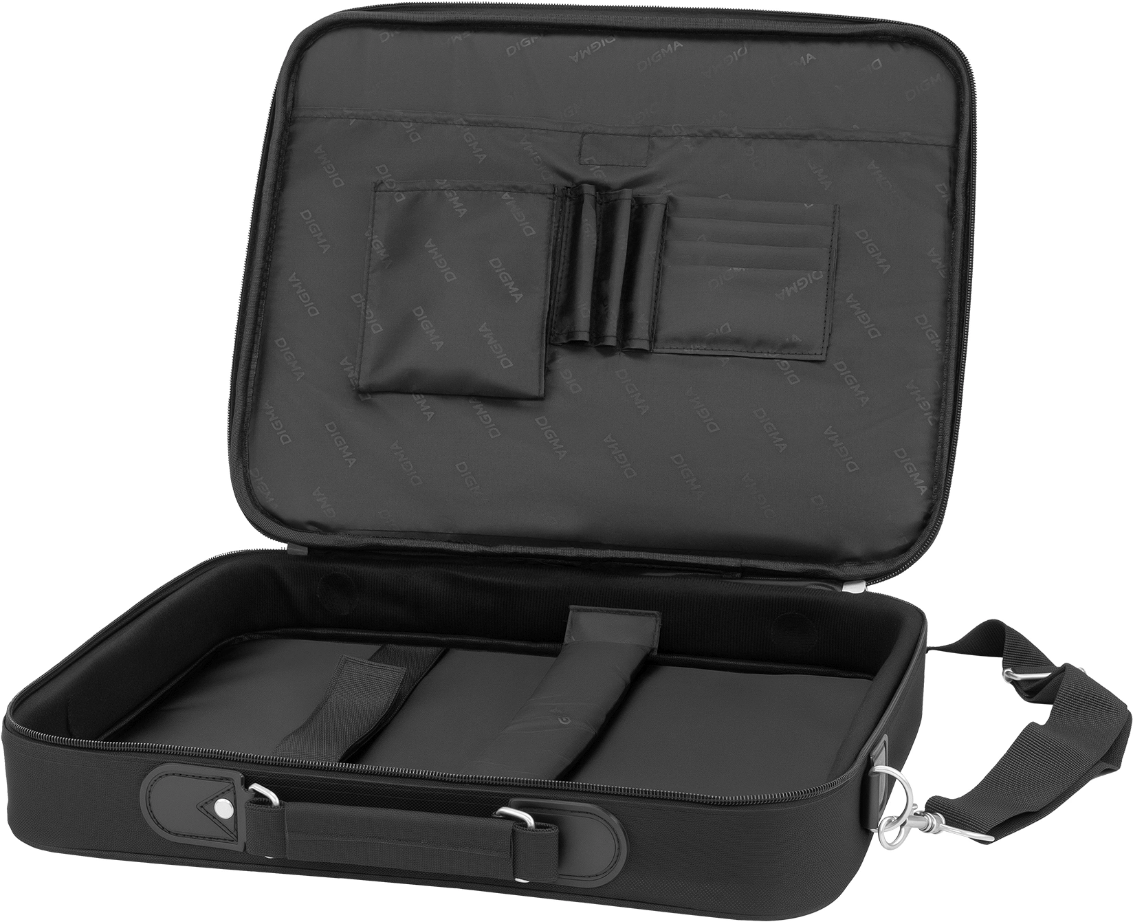 Сумка для ноутбука 15.6" Digma HC-211 черный/красный полиэстер (HC211BKR)
