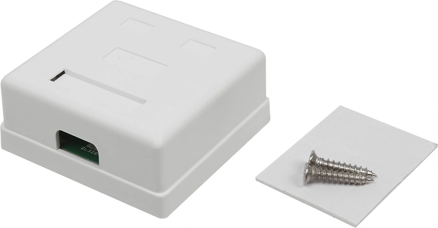 Розетка Lanmaster TWT-SM2-4545-WHRJ45 2 кат.5E бел. (упак.:1шт)