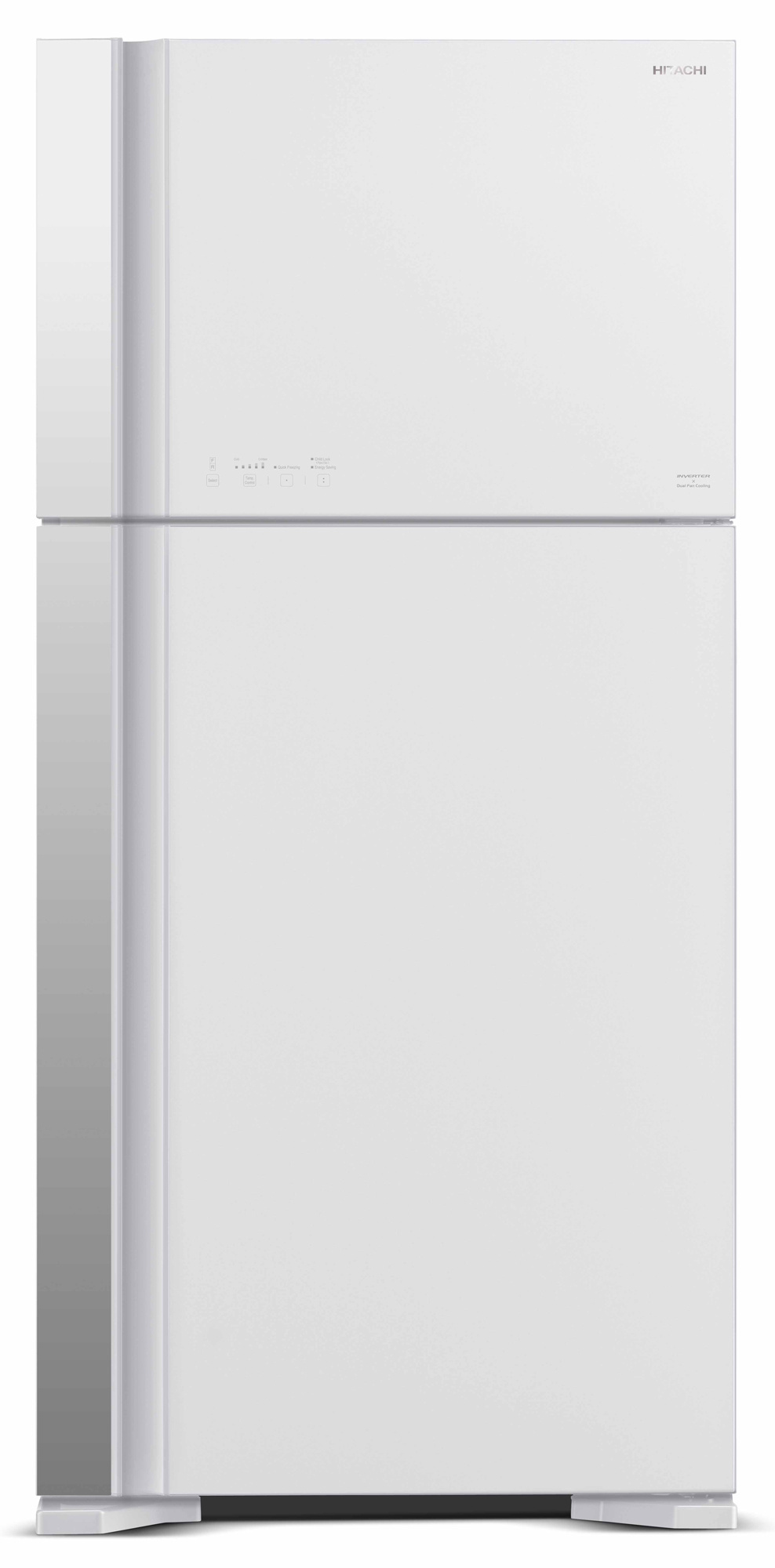 Холодильник Hitachi R-VG660PUC7-1 GPW 2-хкамерн. белый стекло инвертер