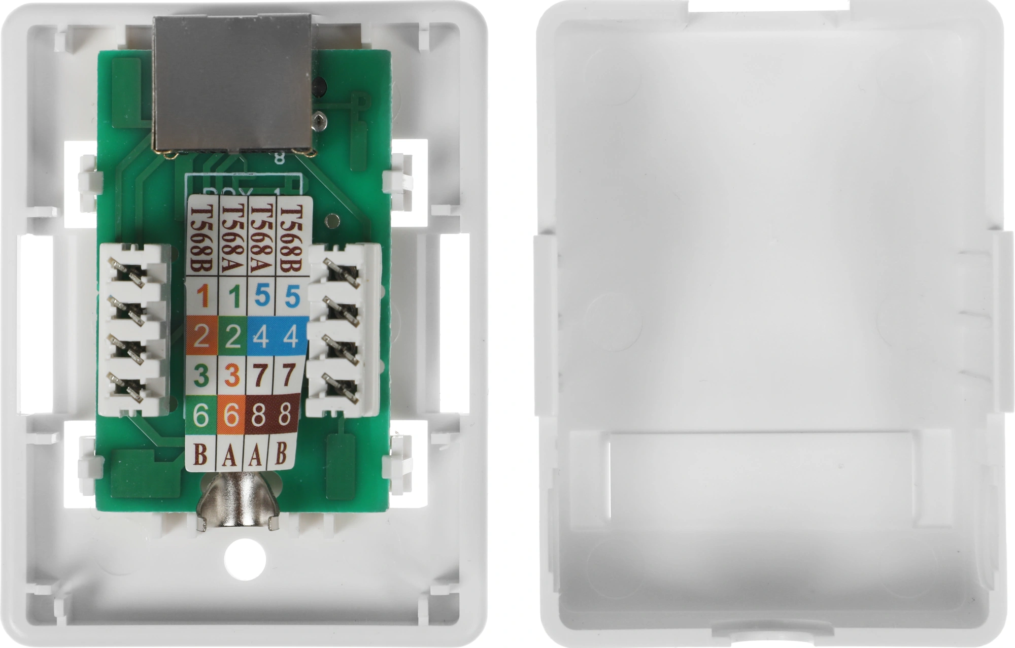 Розетка ITK CS2-1C5EF-12-G настенная 49.2x62.5x25.2мм крышка RJ45 пластик белый (упак.:1шт)