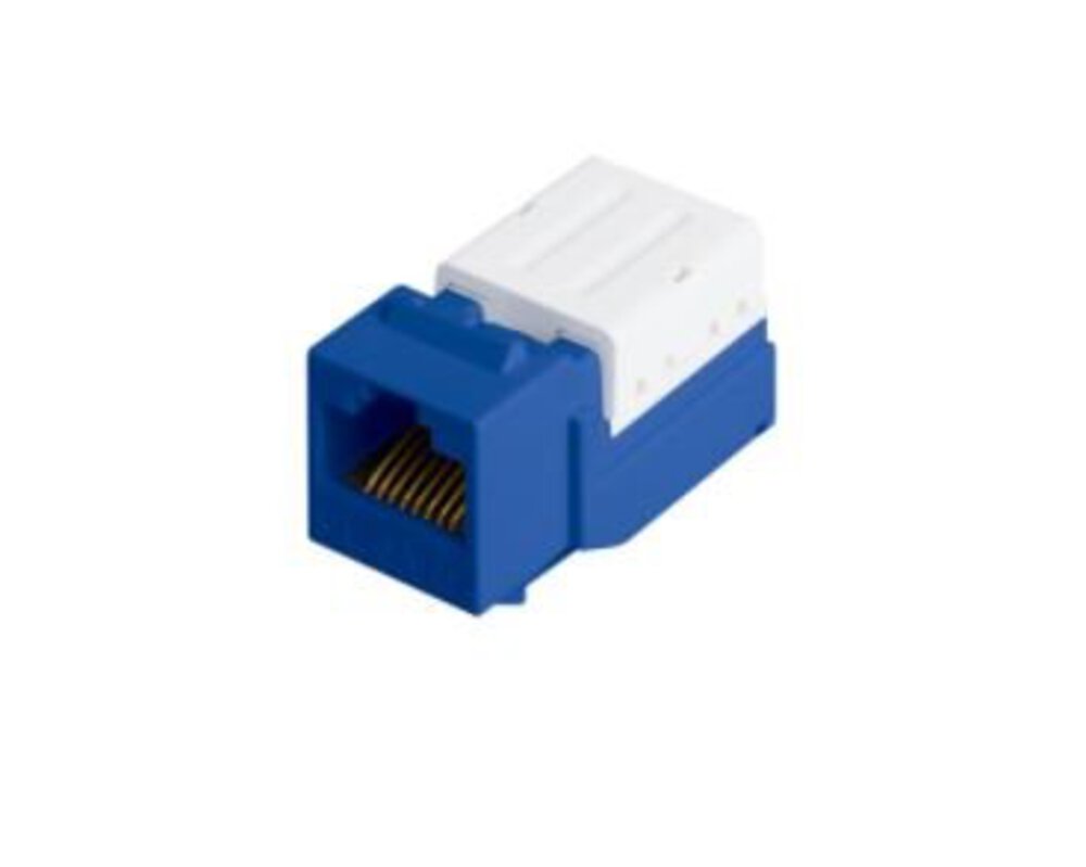 NMC-KJUD2-FT-BL - Модуль-вставка NIKOMAX типа Keystone, Кат.5е (Класс D), 100МГц, RJ45/8P8C, FT-TOOL/110/KRONE, T568A/B, неэкранированный, синий - гарантия: 5 лет расширенная / 25 лет системная