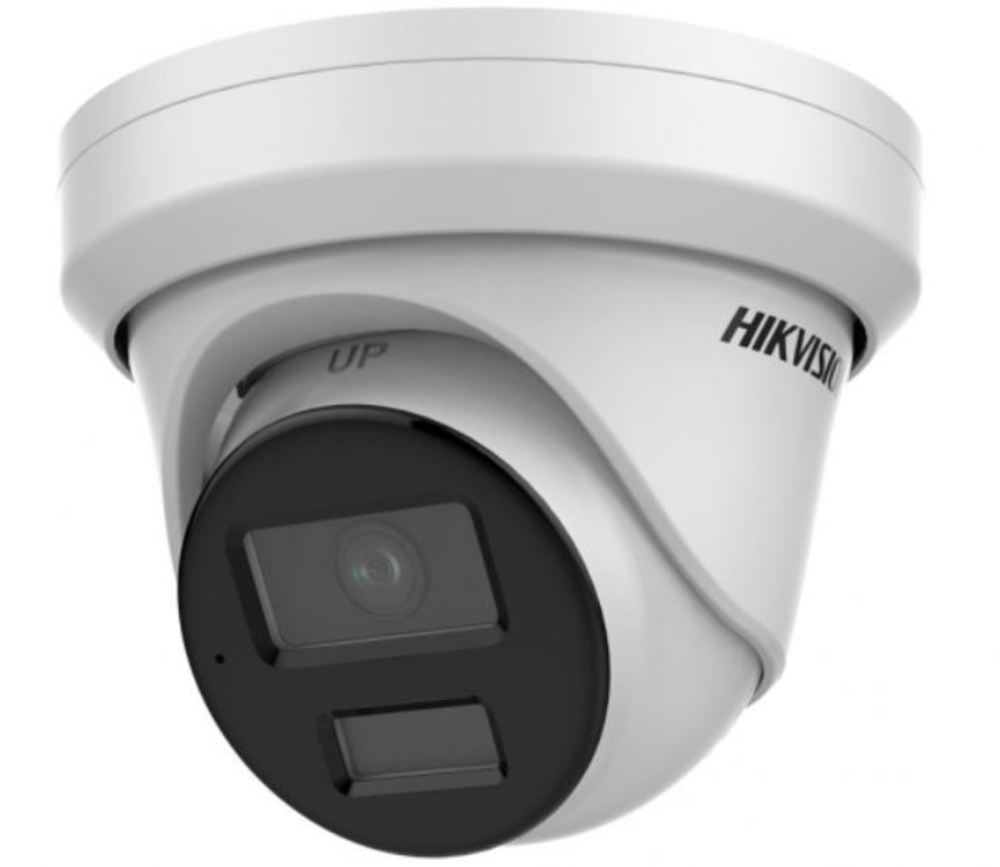 DS-2CD3346G2H-LISU/SL(2.8mm) - Hikvision, 4Мп уличная купольная IP-камера с умной гибридной-подсветкой до 40м и функцией HEOP