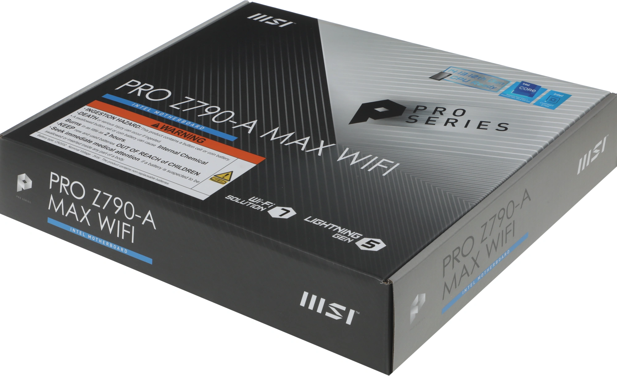 Материнская плата MSI PRO Z790-A MAX WIFI Soc-1700 Intel Z790 4xDDR5 ATX AC`97 8ch(7.1) 2.5Gg RAID+HDMI+DP