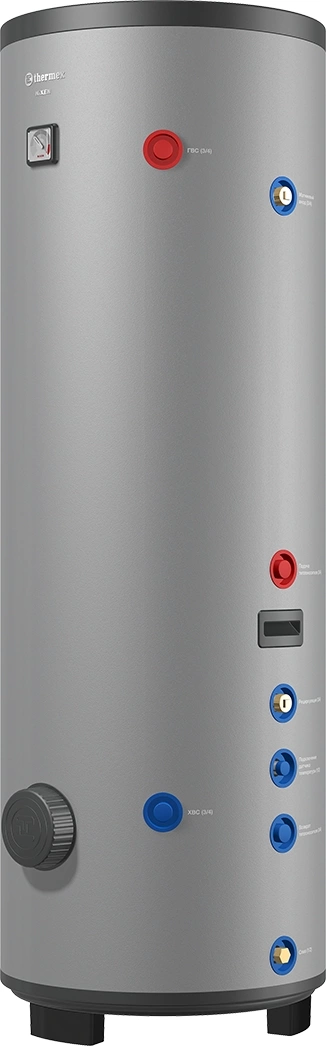 Водонагреватель Thermex Nixen 250 F (combi) 19кВт 250л через теплообменник напольный/серый