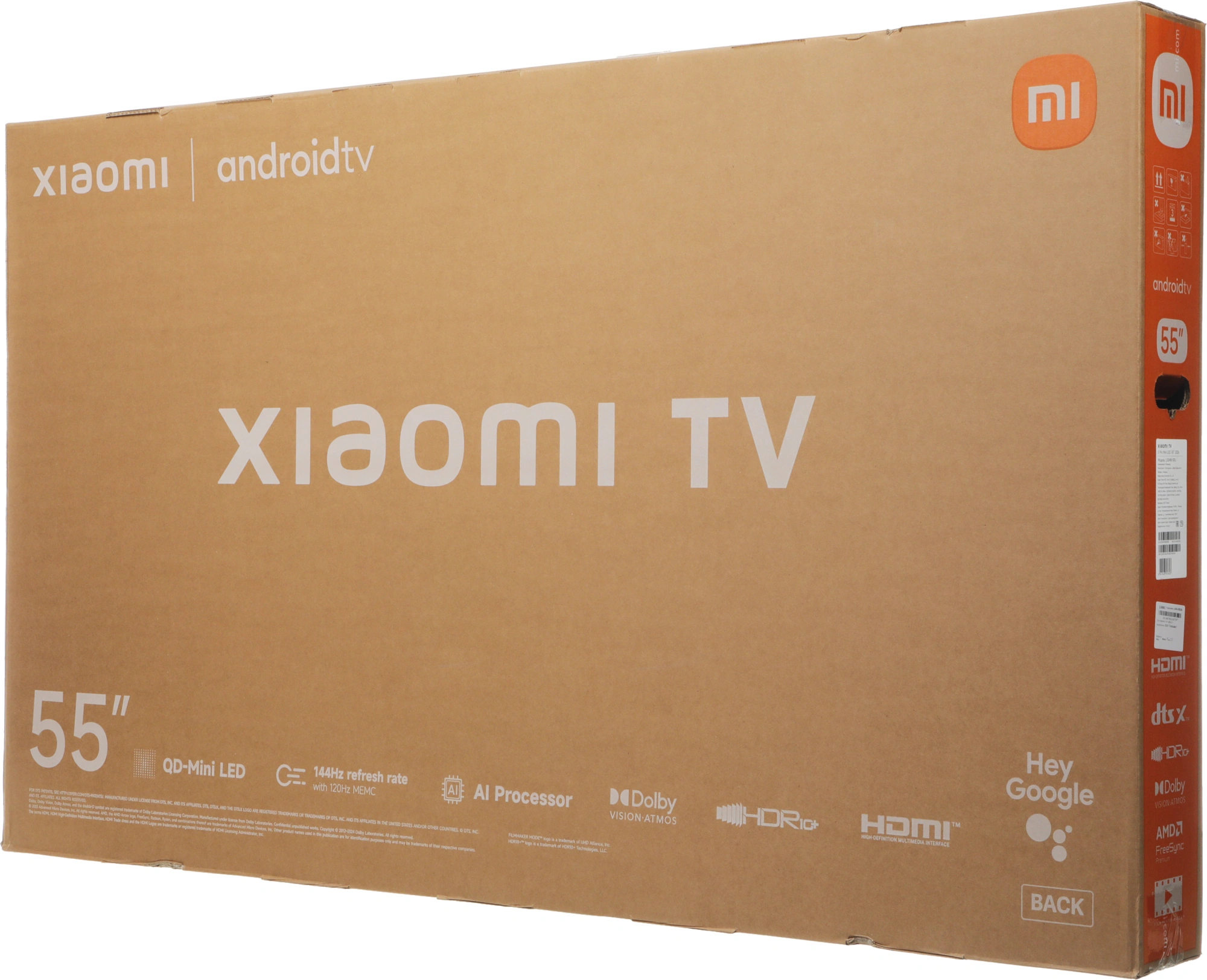 Телевизор QLED Xiaomi 55" TV S Pro Mini LED 55 2026 Slim Design темно-серый 4K Ultra HD 144Hz DVB-T2 DVB-C DVB-S2 USB WiFi Smart TV