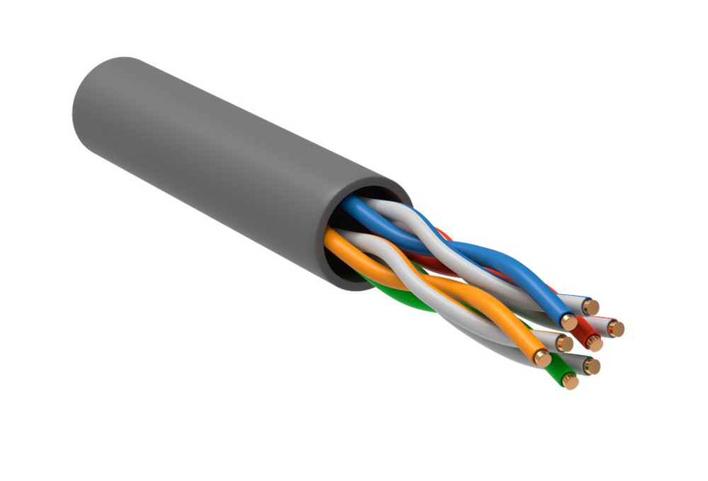 LC1-C5E04-121-T-P-R - ITK Витая пара U/UTP 5E 4х2х0,52 LSZH серый (305м) РФ/Т