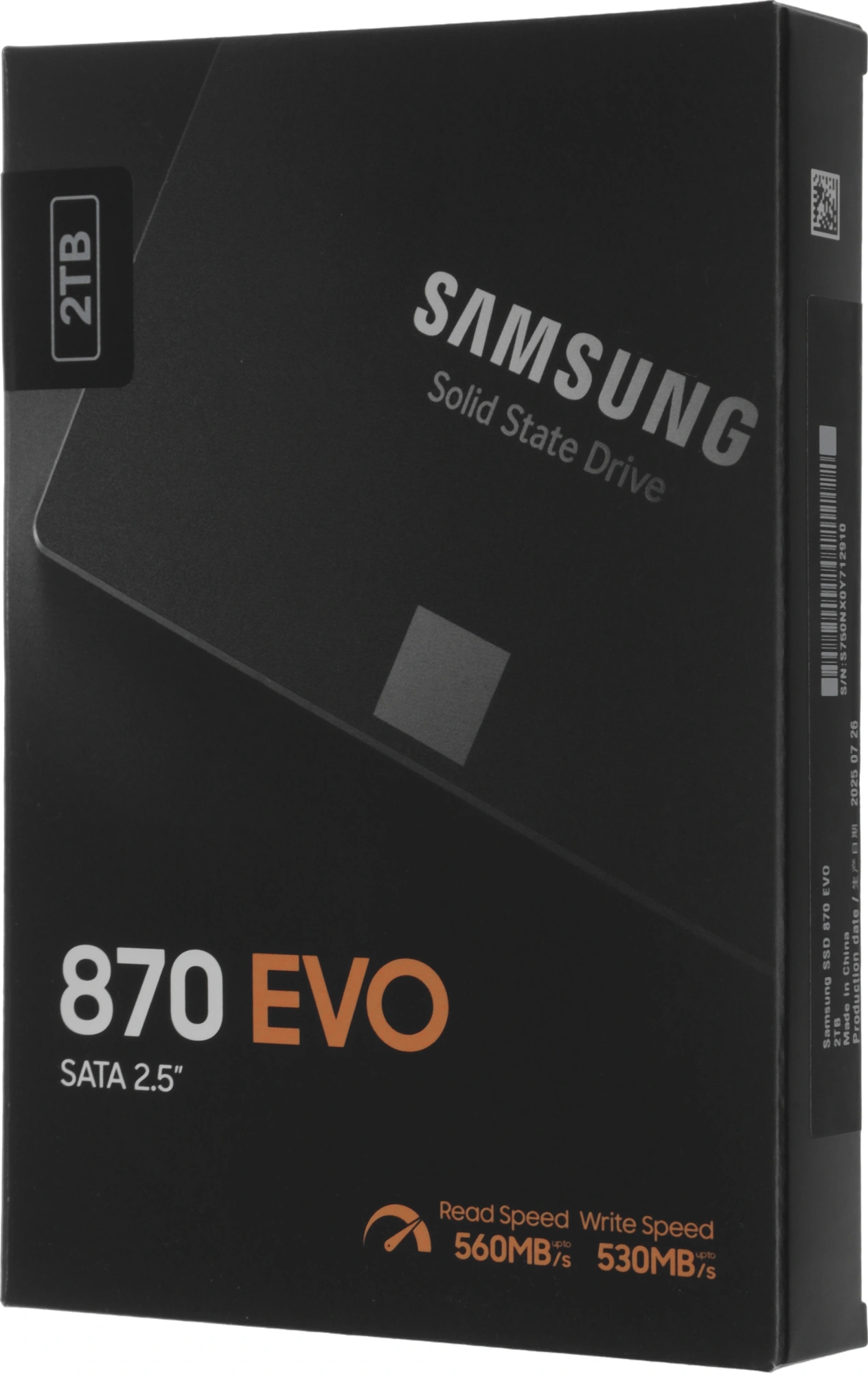 Накопитель SSD Samsung SATA-III 2TB MZ-77E2T0BW 870 EVO 2.5"