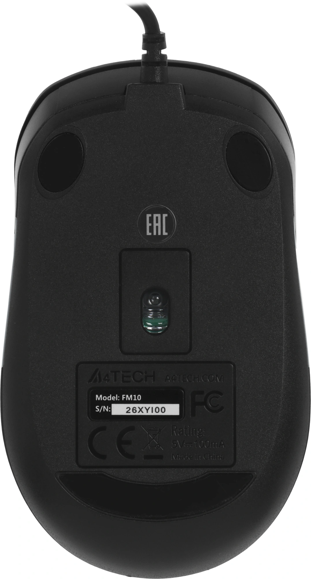 Мышь A4Tech Fstyler FM10 черный/синий оптическая 1600dpi USB 4but (FM10 BLUE)