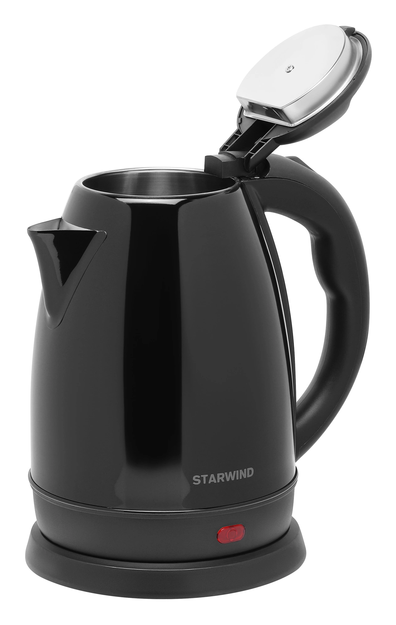 Чайник электрический Starwind SKS2050 1.8л. 1800Вт черный корпус: металл/пластик