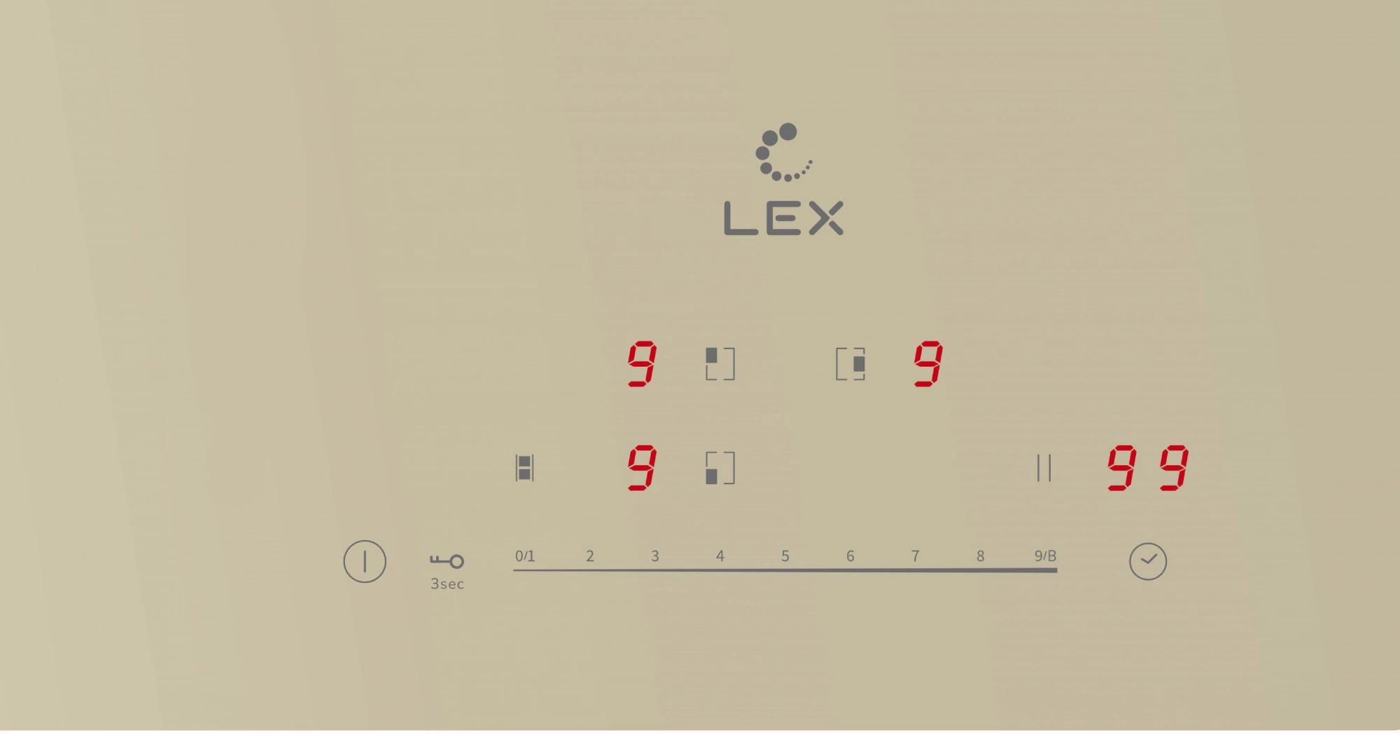 Индукционная варочная поверхность Lex EVI 431A IV слоновая кость