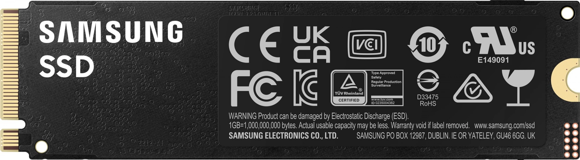 Накопитель SSD Samsung PCIe 4.0 x4 1TB MZ-V9P1T0BW 990 Pro M.2 2280