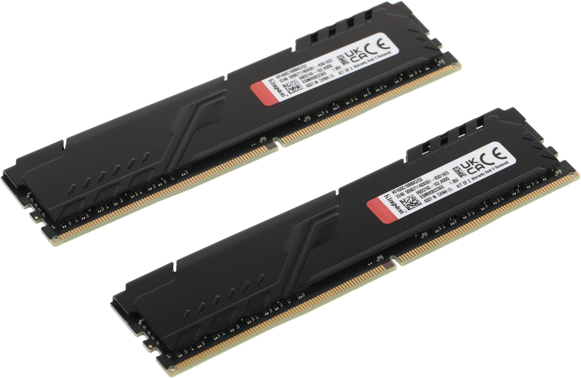 Память DDR4 2x16Gb 3600MHz Kingston KF436C18BBK2/32 Fury Beast Black RTL Gaming PC4-28800 CL18 DIMM 288-pin 1.35В single rank с радиатором Ret