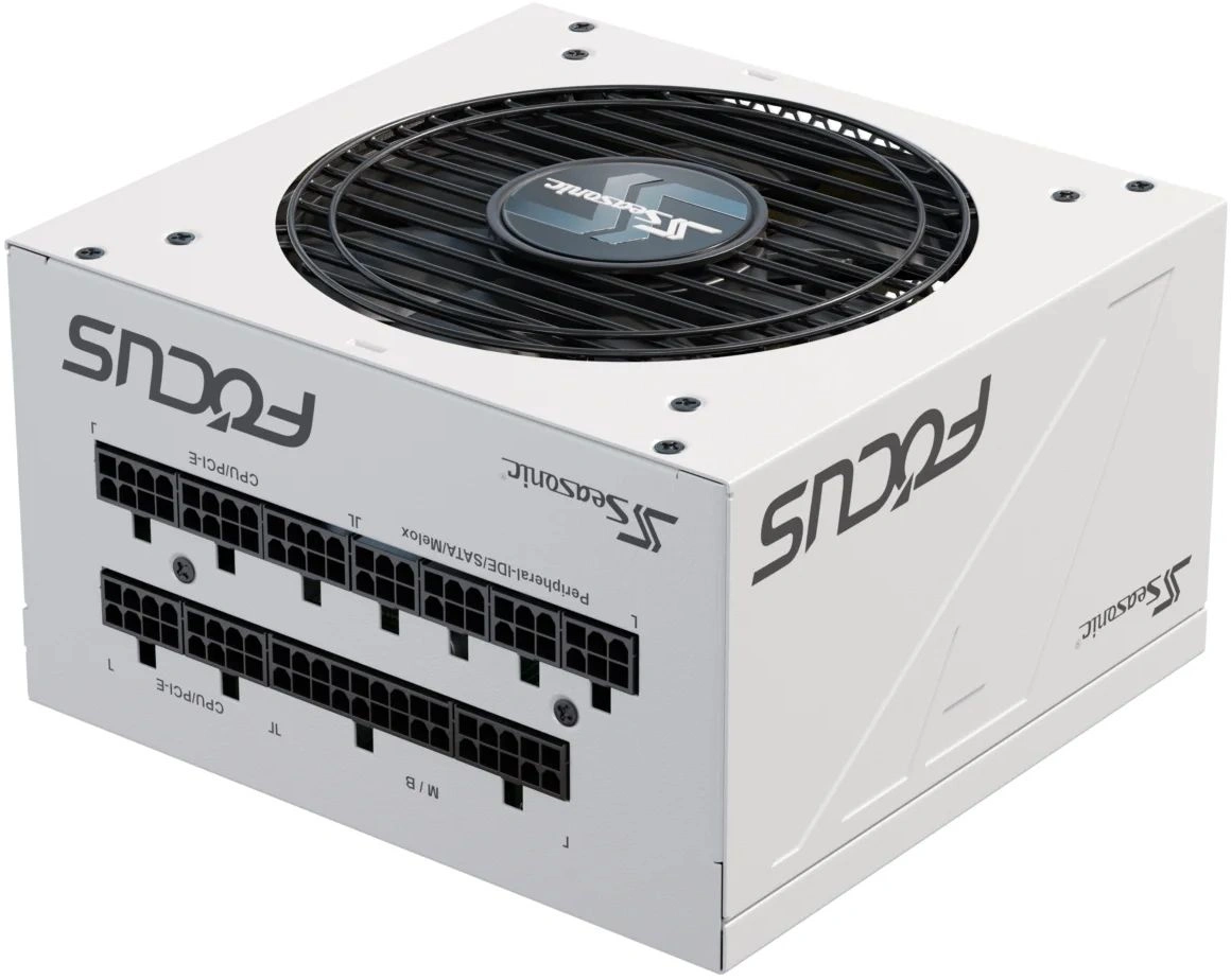 Блок питания Seasonic ATX 1000W Focus GX-1000 Gen.5 WHITE 80+ gold (20+4pin) APFC 135mm fan 8xSATA Cab Manag RTL