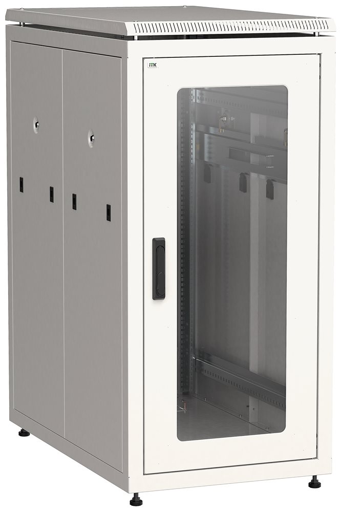LN35-28U81-GM - ITK LINEA N 28U 800х1000мм стекл. пер. дв. задн. метал. сер.