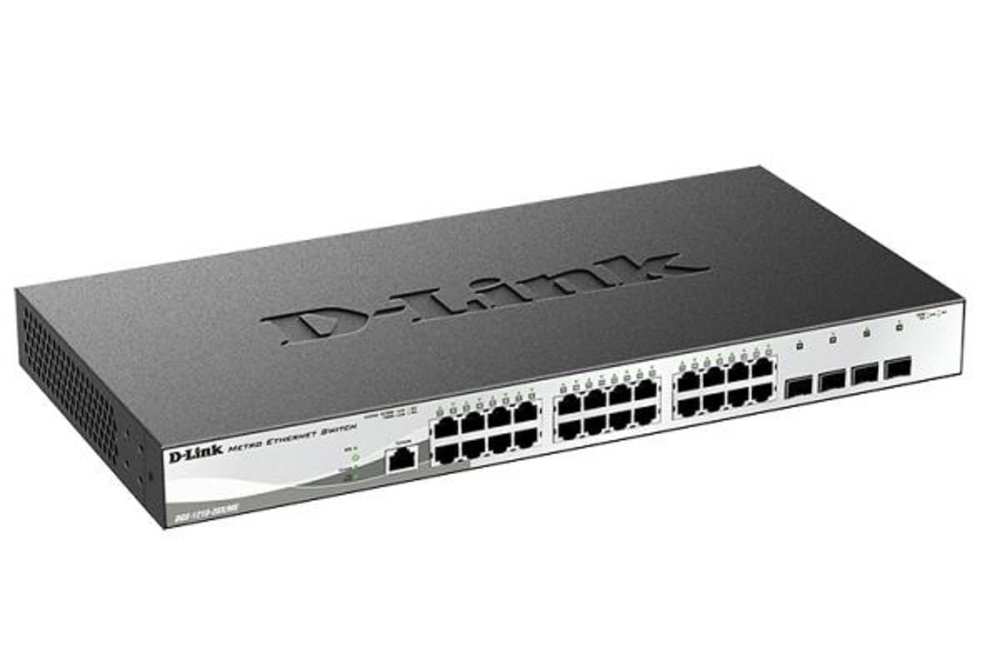 DGS-1210-28X/ME/B1B Управляемый L2 коммутатор с 24 портами 10/100/1000Base-T и 4 портами 10GBase-X SFP+