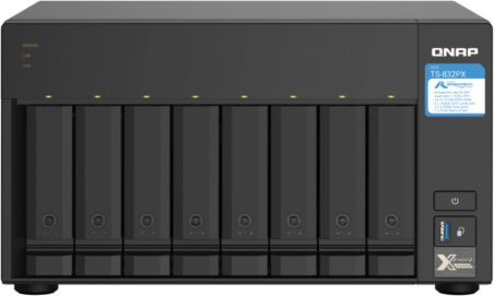 Сетевое хранилище NAS Qnap TS-832PX-4G 8-bay настольный Cortex-A57 AL-324