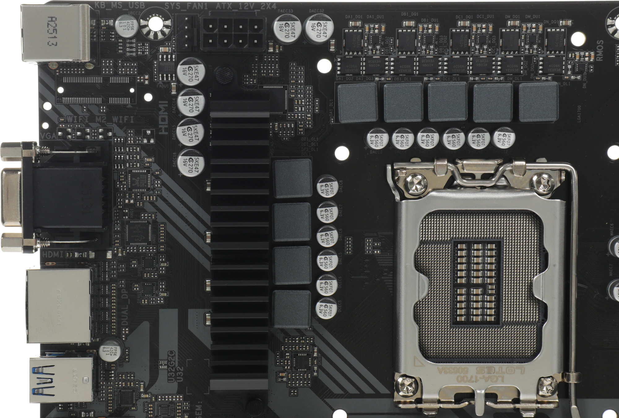 Материнская плата Gigabyte B760M DS3H DDR4 Soc-1700 Intel B760 4xDDR4 mATX AC`97 8ch(7.1) 2.5Gg RAID+VGA+HDMI+DP