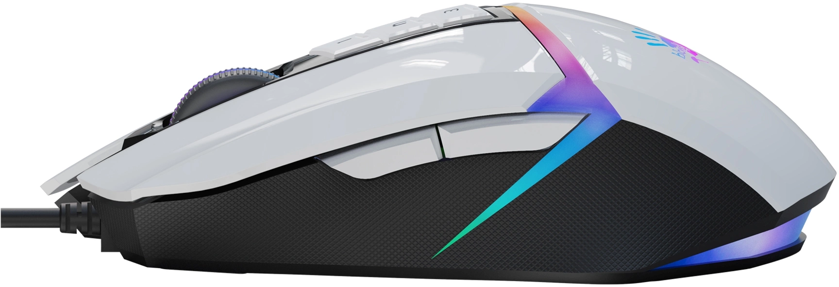Мышь A4Tech Bloody W60 Max белый оптическая 10000dpi USB 10but (W60 MAX (PANDA WHITE))