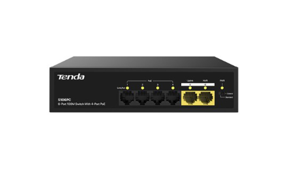 Tenda S106PC - Коммутатор неуправляемый с шестью портами 10/100 Мбит/с.