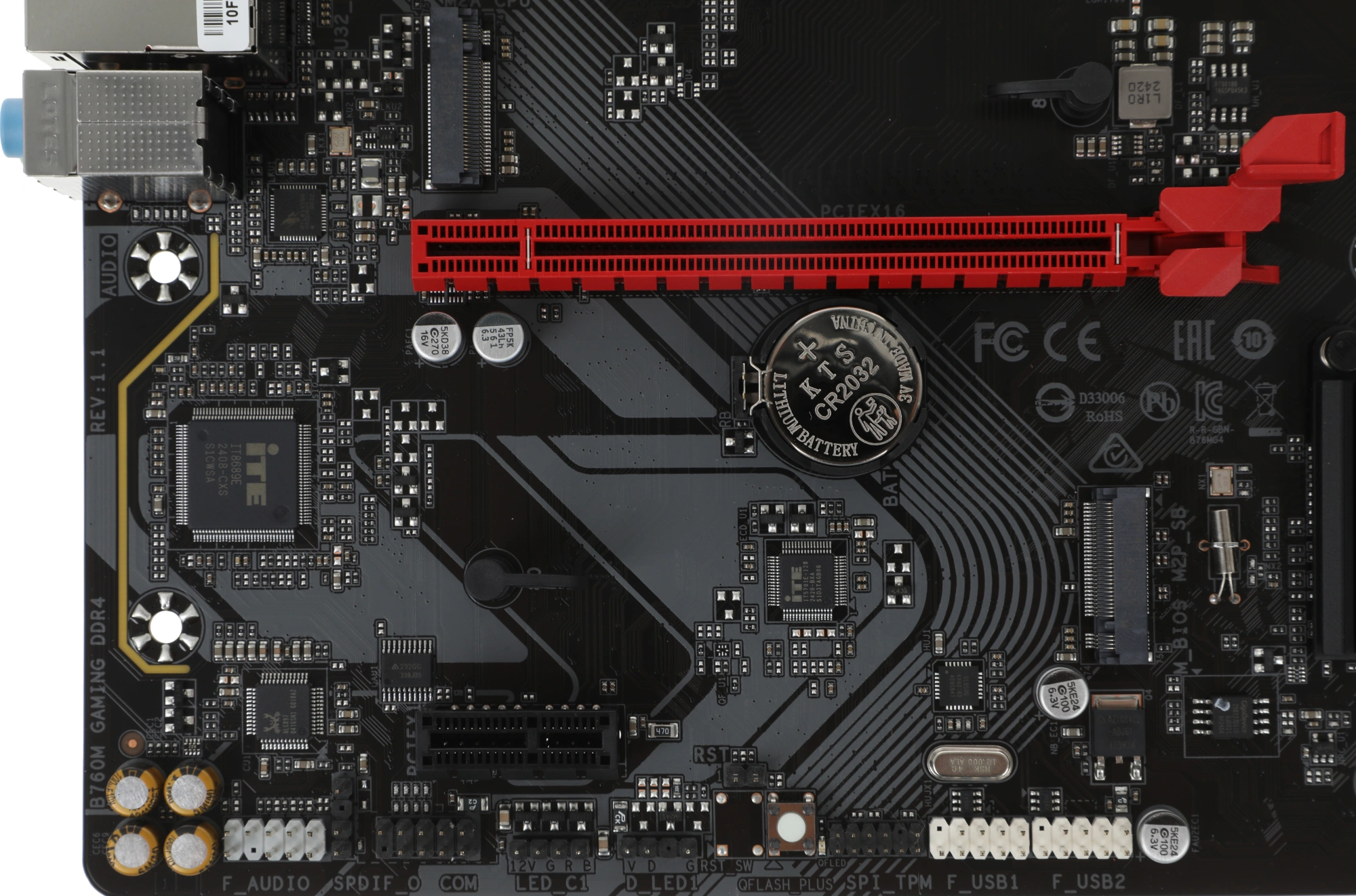 Материнская плата Gigabyte B760M GAMING DDR4 Soc-1700 Intel B760 2xDDR4 mATX AC`97 8ch(7.1) 2.5Gg RAID+VGA+HDMI+DP