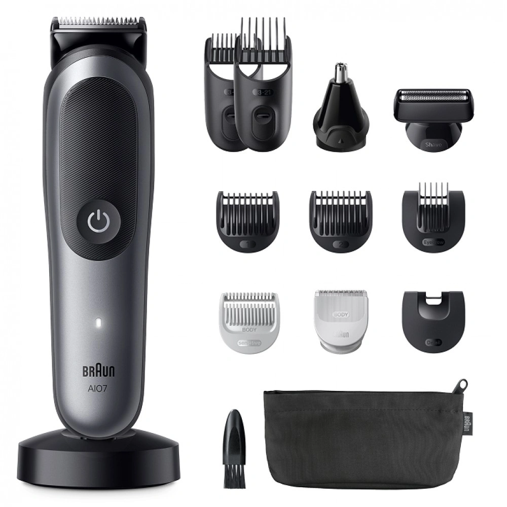 Триммер Braun Series 7 AIO7560 серый (насадок в компл:10шт)
