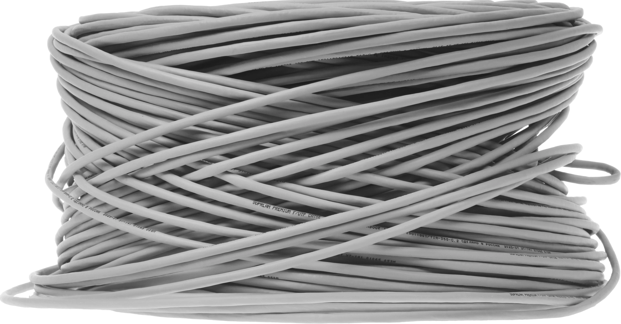 Кабель сетевой информационный Suprlan Premium 01-1012-2 кат.5E FTP 4 пары 24AWG PVC внутренний 305м серый