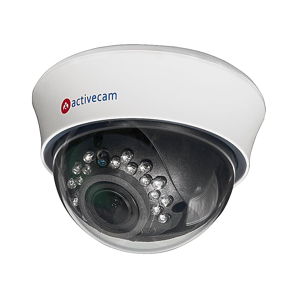 HD-видеокамера ActiveCam AC-H1D2 - 1Мп, купольная, внутренняя, объектив 2.8-12мм