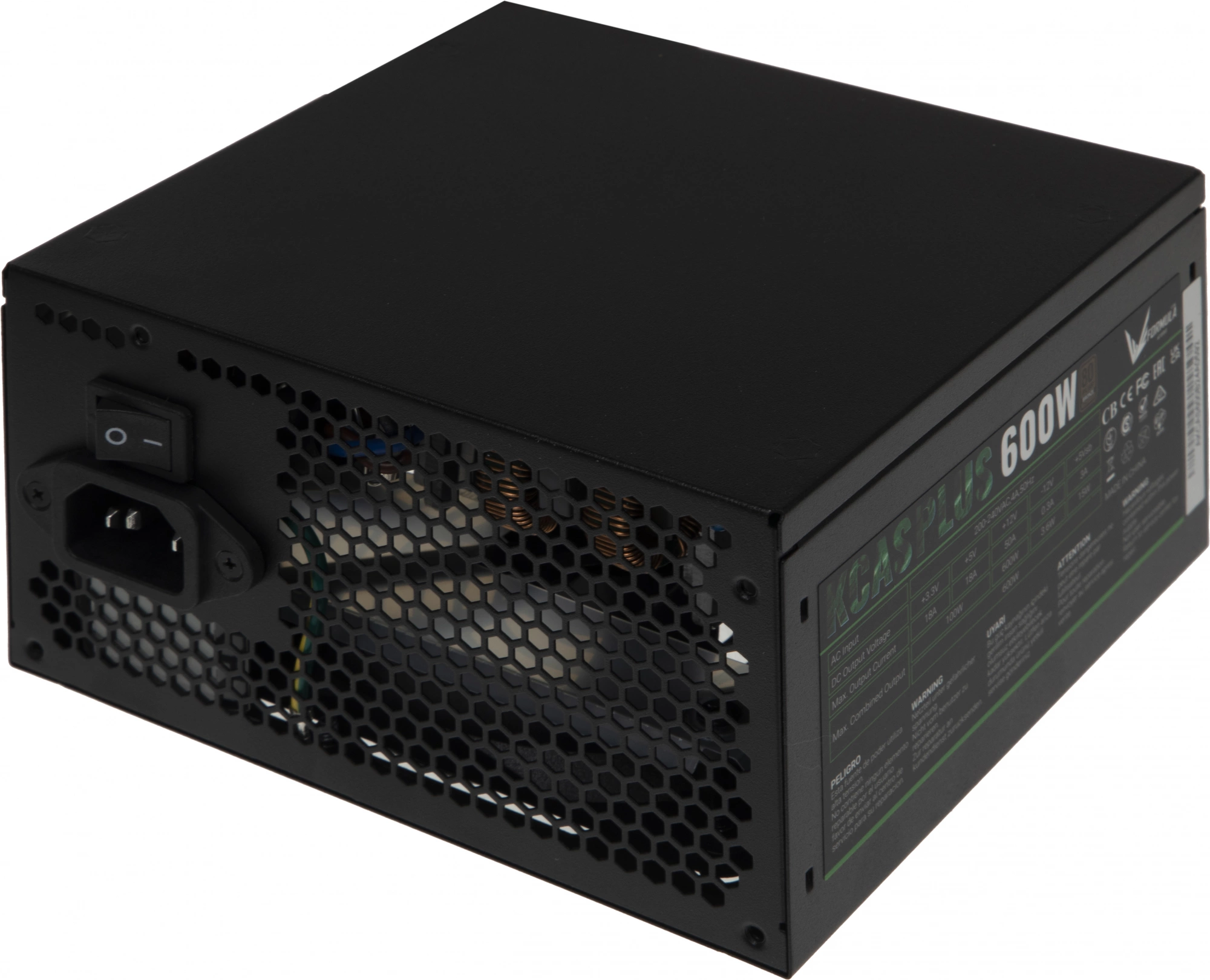 Блок питания Formula ATX 600W AC KCAS PLUS 80+ bronze 24pin APFC 120mm fan 7xSATA RTL