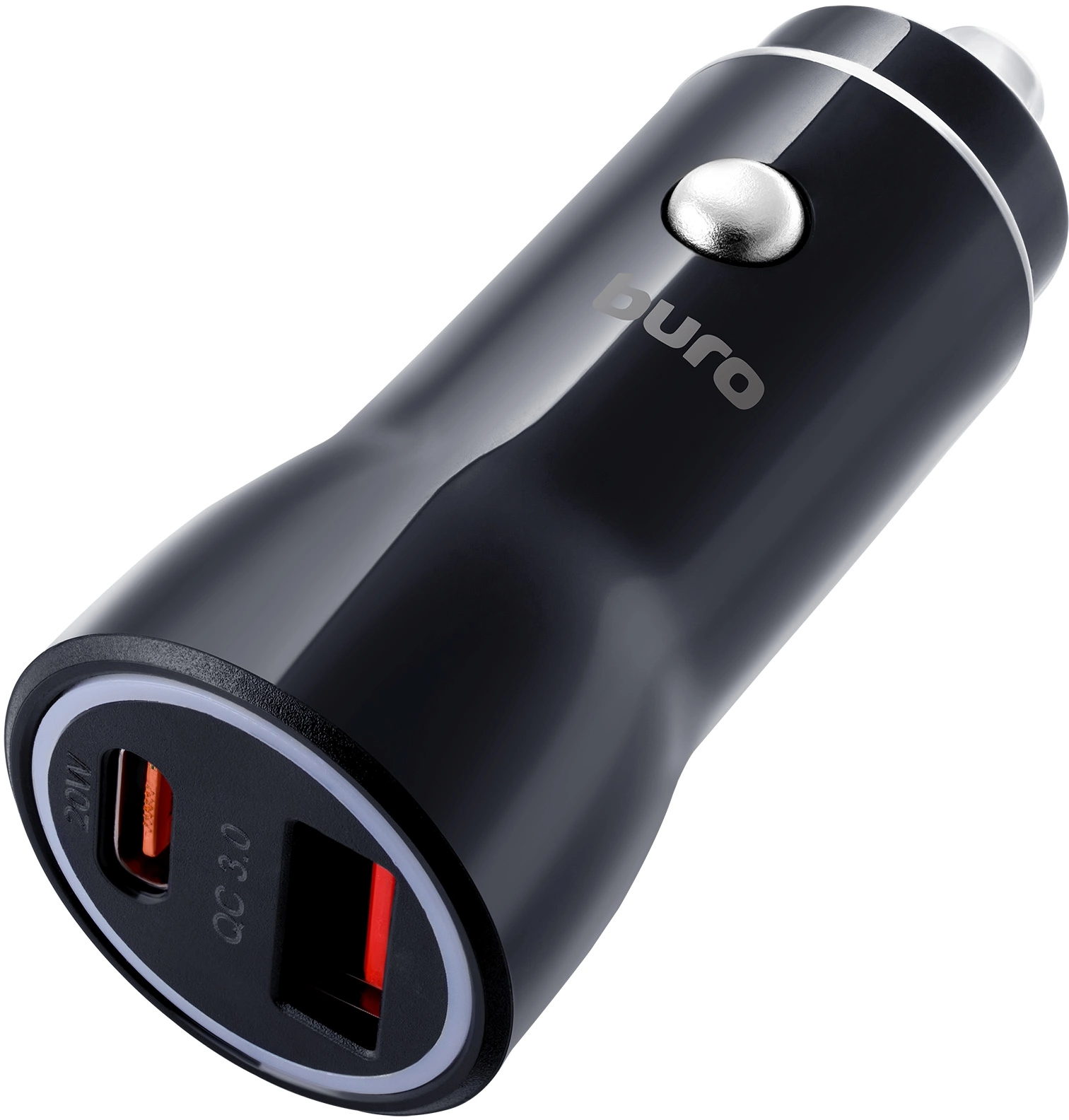 Автомобильное зар./устр. Buro BUCN1 18W 3A (PD+QC) USB-C/USB-A универсальное черный (BUCN18P110BK)