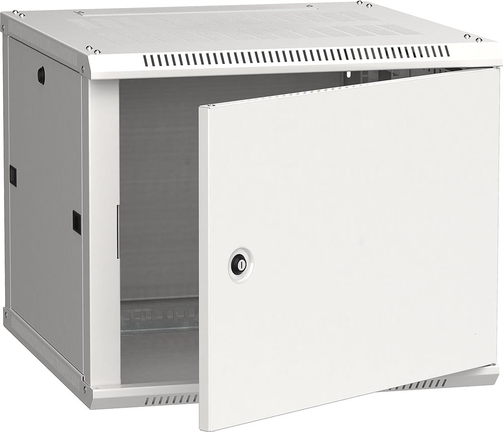 LWR3-09U66-MF ITK  Шкаф настенный LINEA W 9U 600х600мм дверь металл RAL 7035