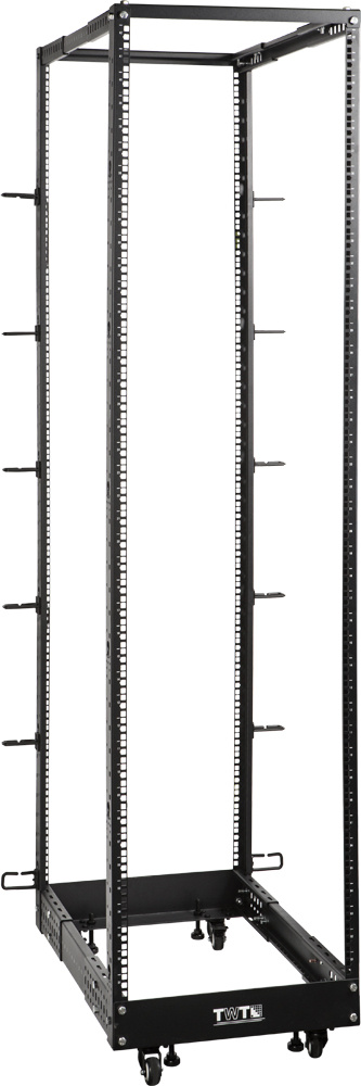 Стойка двухрамная Lanmaster TWT-RACK2-42U-LT-ADJ 42U 600ммX1020мм 360кг черный