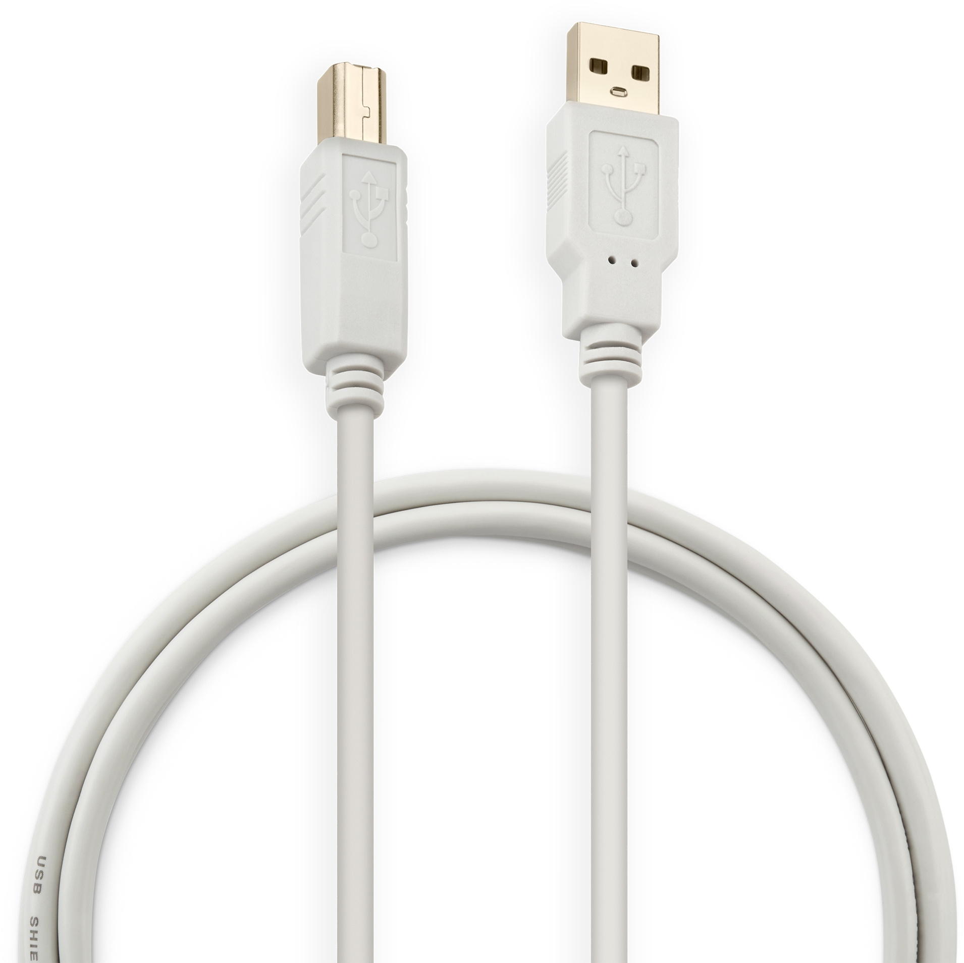 Кабель Buro USB A(m) USB B(m) 1.8м (USB2.0-AM/BM) серый