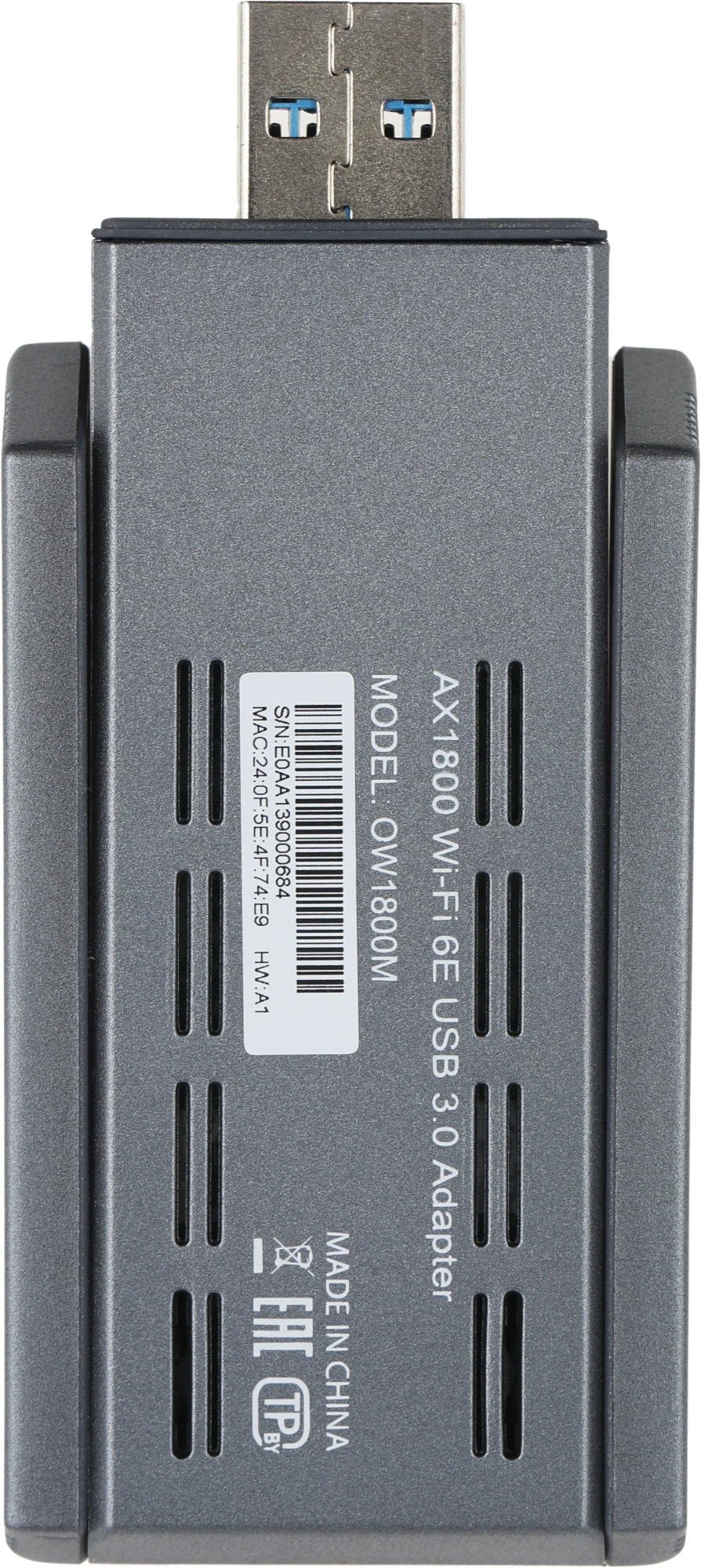 Сетевой адаптер Wi-Fi Origo OW1800M OW1800M/A1A AX1800 USB 3.0 (ант.внеш.несъем.) 2ант.