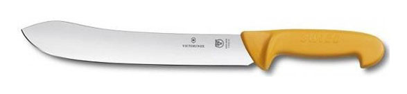 Нож Victorinox Swibo (5.8436.25) стальной для забоя/разделки лезв.250мм прямая заточка оранжевый