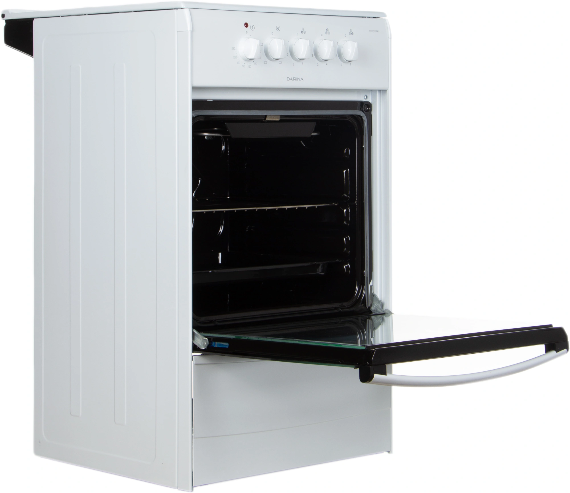 Плита Электрическая Darina 1B EC 331 606 W белый/черный стеклокерамика (без крышки)