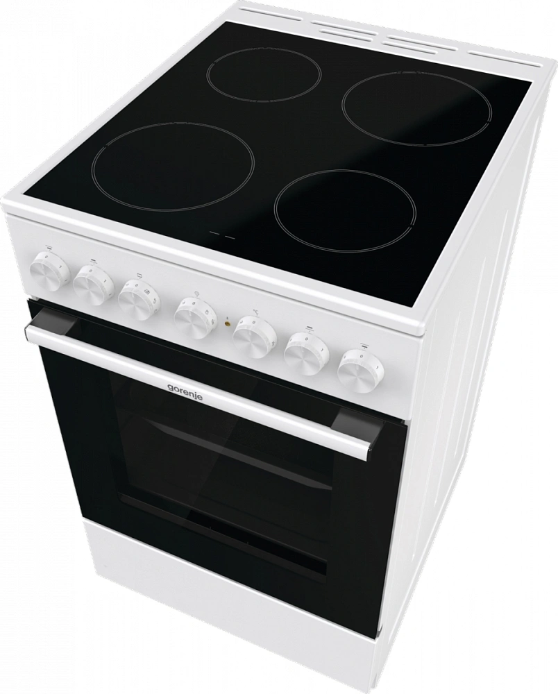 Плита Электрическая Gorenje GEC5B42WG белый стеклокерамика (без крышки)
