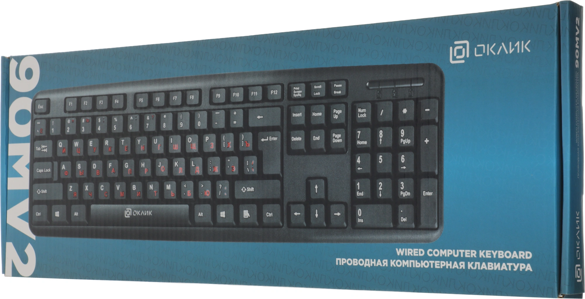 Клавиатура Оклик 90MV2 черный USB (1185967)