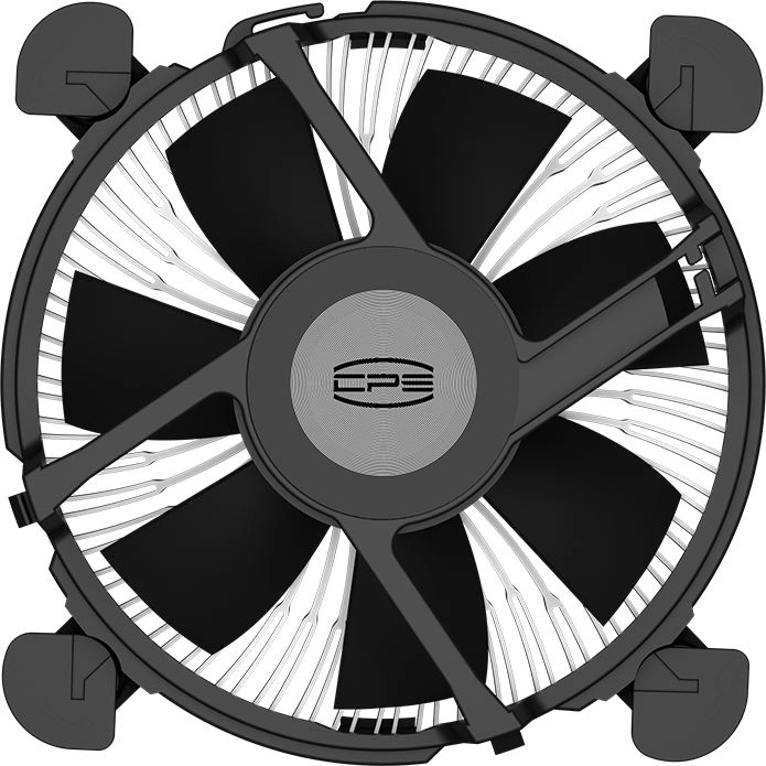 Устройство охлаждения(кулер) PcCooler R94-V2 Soc-1700/1851 серебристый/черный 4-pin 27.3dB Al 65W 158gr Ret (R94V2-XXNIXX-GL)