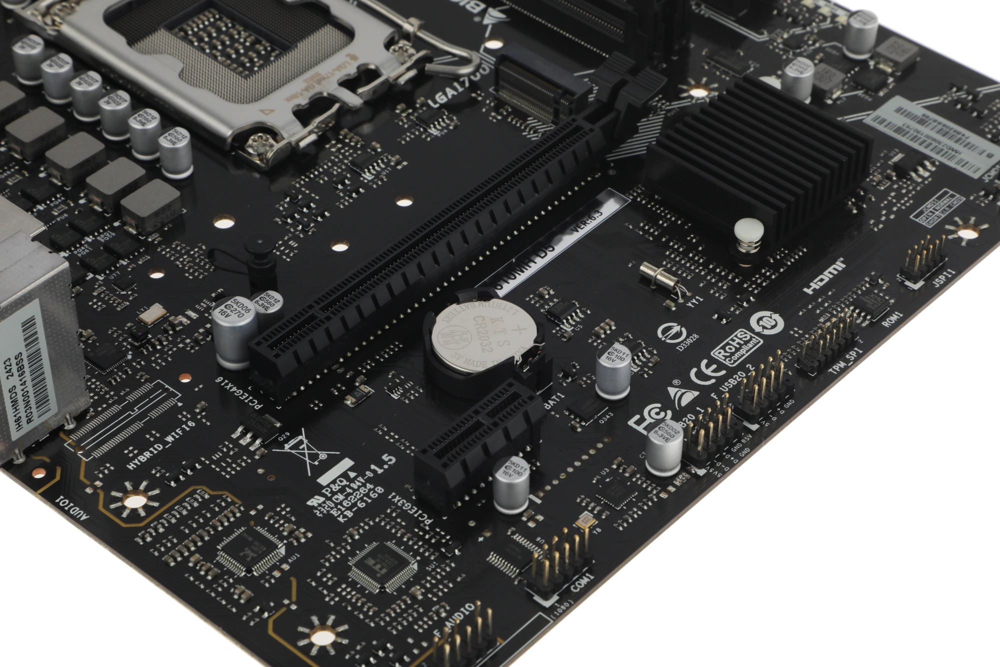 Материнская плата Biostar H610MH D5 Soc-1700 Intel H610 2xDDR5 mATX AC`97 8ch(7.1) GbLAN+VGA+HDMI