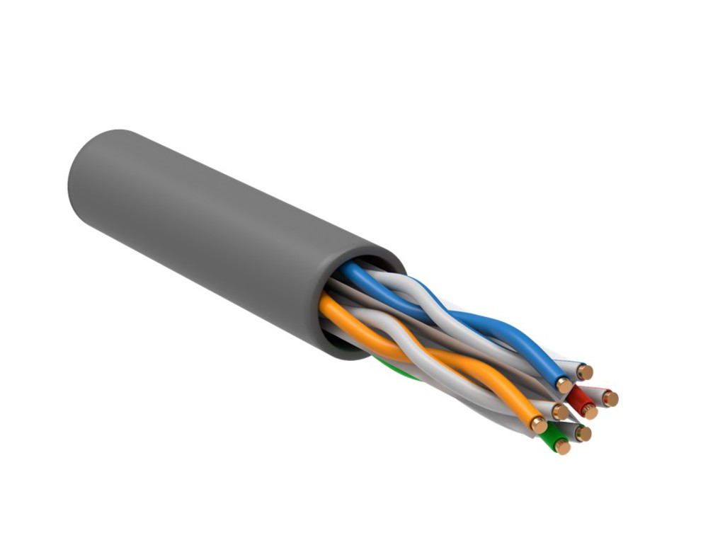LC1-C604-121-T-R - ITK Витая пара U/UTP 6 4х2х23AWG LSZH серый (305м) РФ/Т