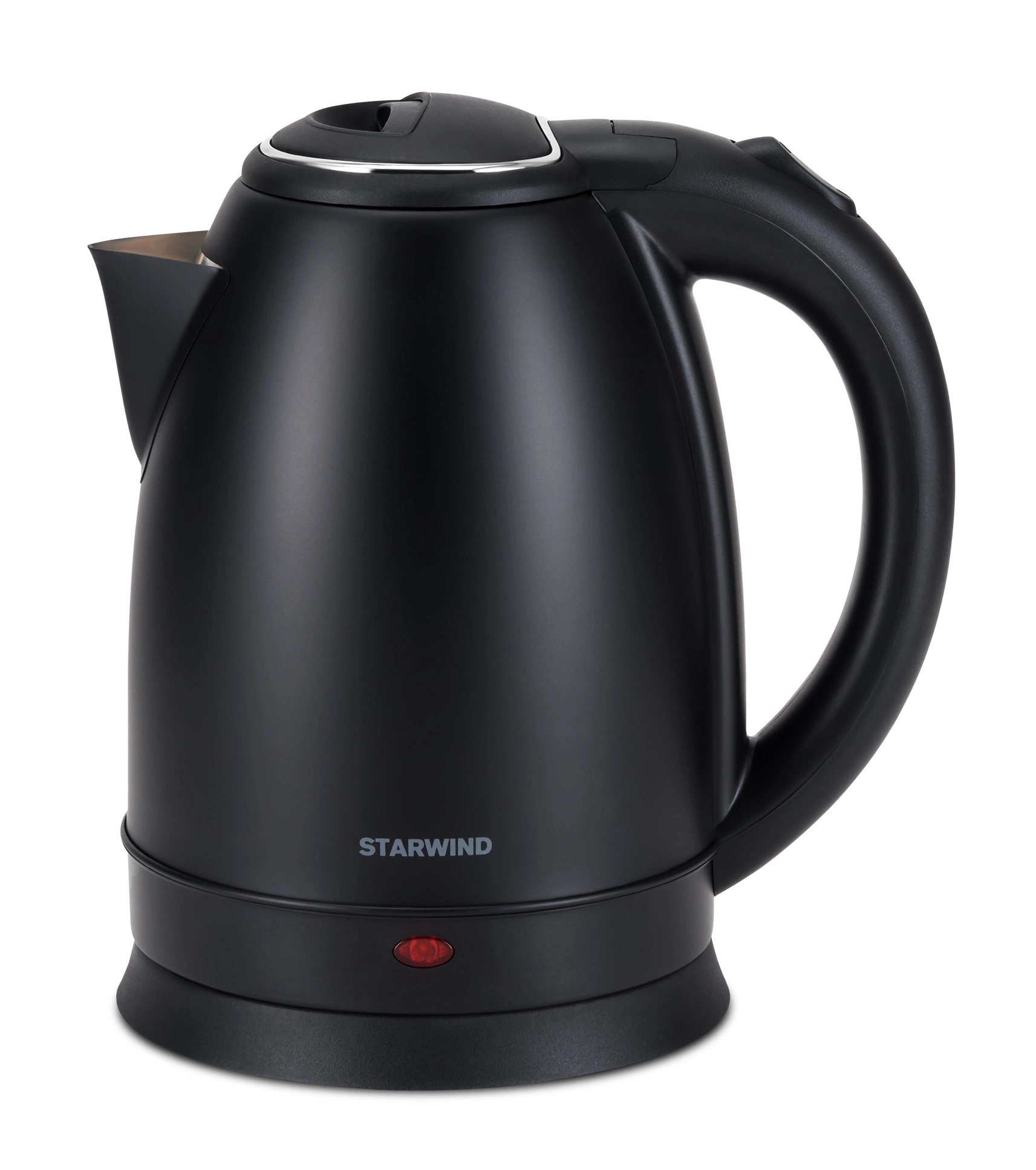 Чайник электрический Starwind SKS2051 1.8л. 1800Вт черный корпус: металл/пластик