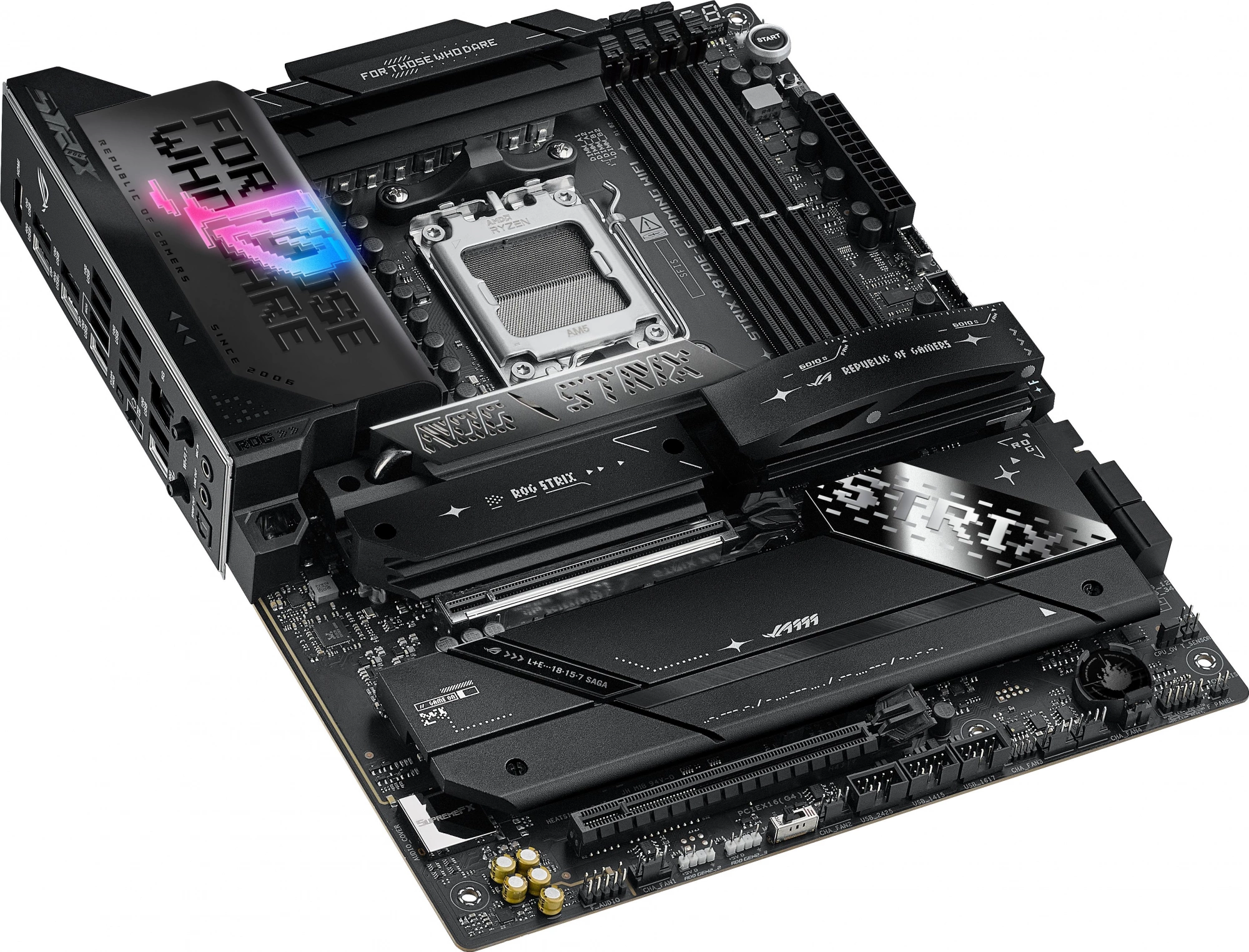 Материнская плата Asus ROG STRIX X870E-E GAMING WIFI Socket AM5 AMD X870E 4xDDR5 ATX AC`97 8ch(7.1) 5Gigabit RAID+HDMI