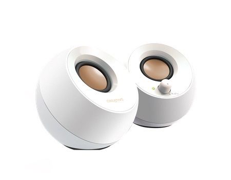 Колонки Creative PEBBLE MF1680 2.0 белый 4.4Вт