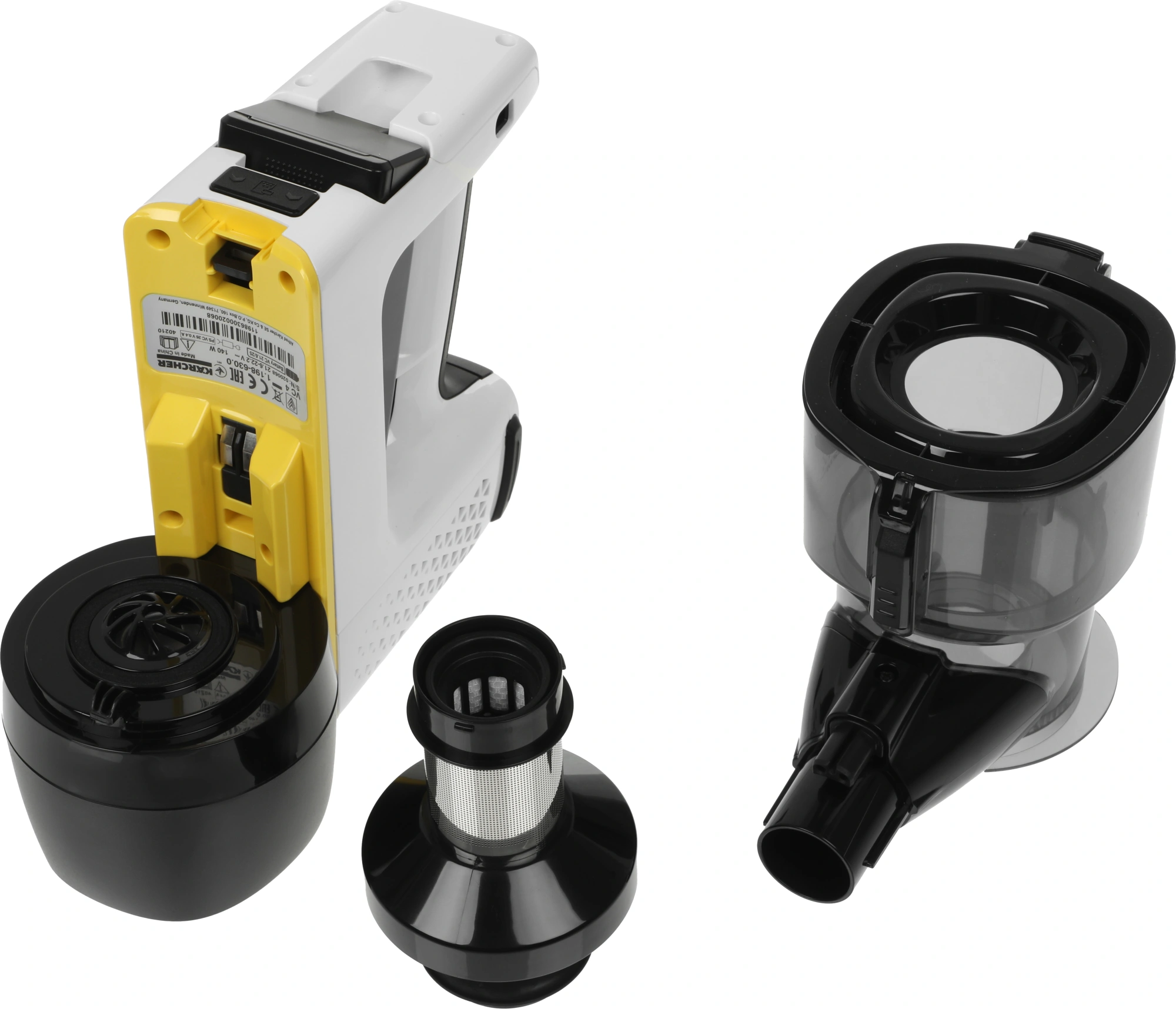 Пылесос ручной Karcher VC 4 Cordless myHome 21Вт белый/серый