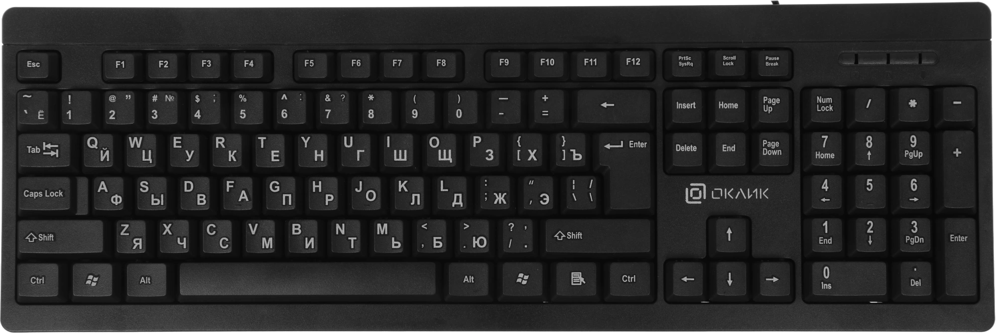 Клавиатура Оклик 95M черный USB (1788106)