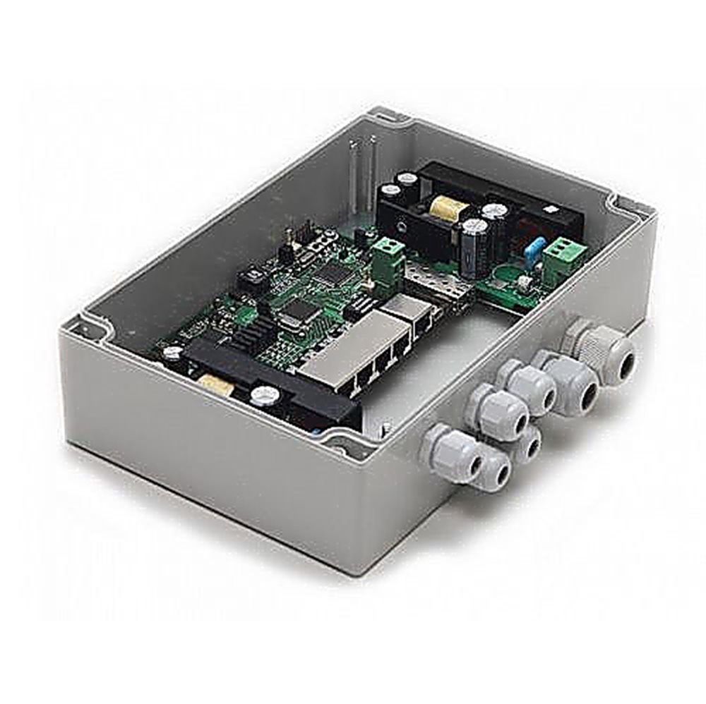 PSW-1G 4F - Уличный гигабитный управляемый 6-ти портовый коммутатор TFortis с РоЕ; 802.3af; 1х1000Base-X SFP, 1х RJ45 10/100/1000Base-T, 4х10/100Base-Tx RJ-45 с РоЕ по 15.4 Вт; Суммарная мощность РоЕ 50 Вт